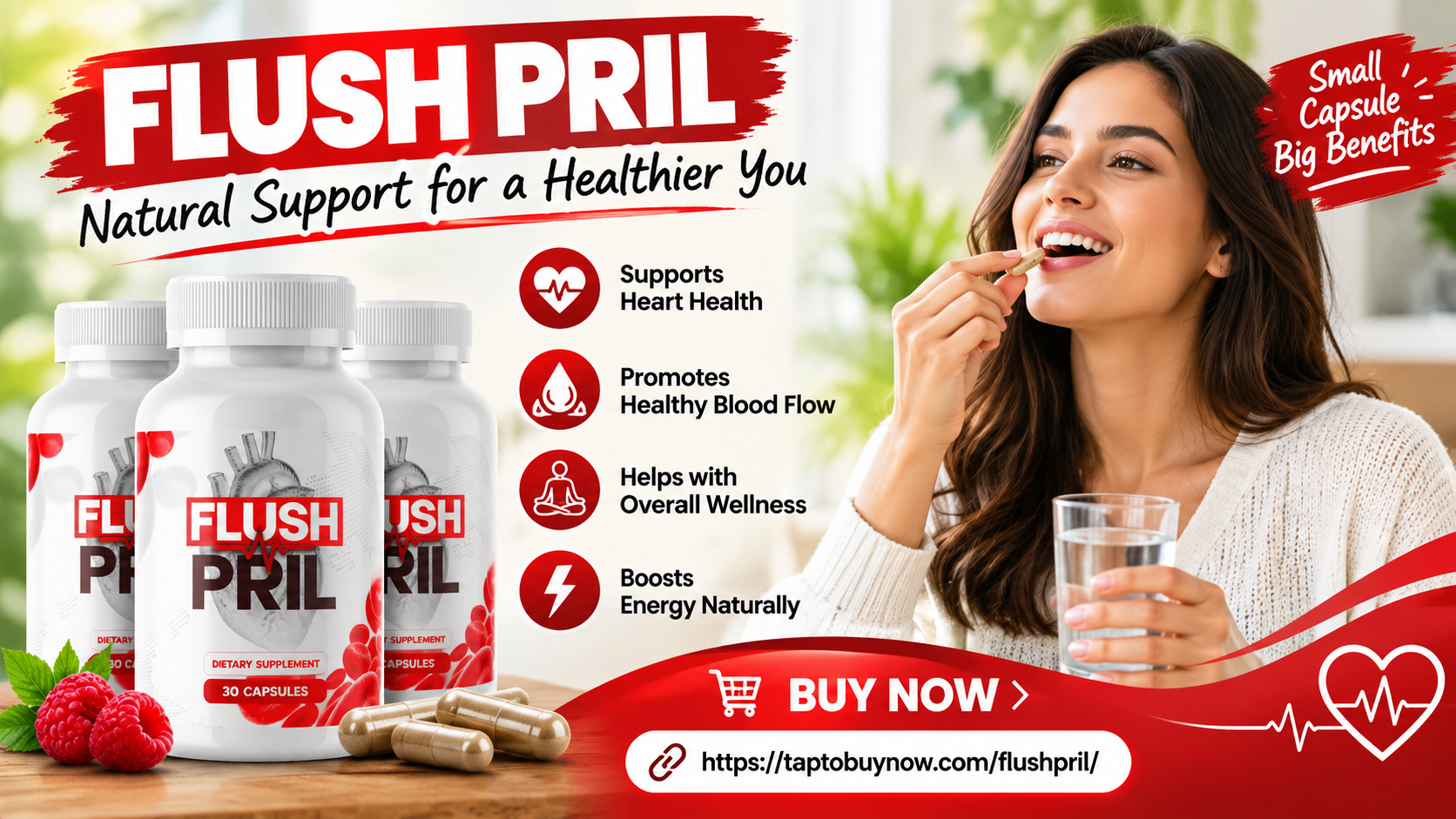 FlushPril™ promotional banner
